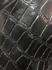 Büyük Kroko Simli Siyah